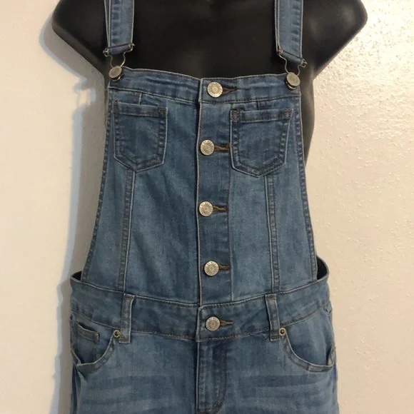 Wax Jeans bib overalls size med - Picture 2 of 12